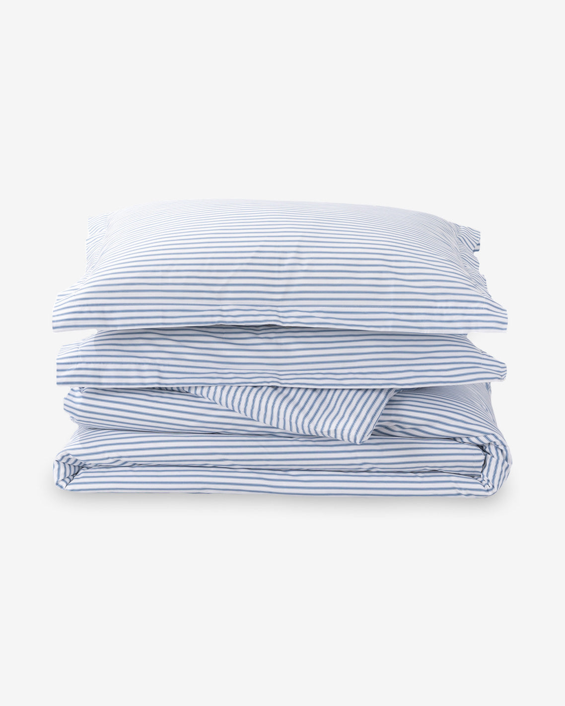 Amy Stripe Cotton Percale Duvet Set | Draper James Essential