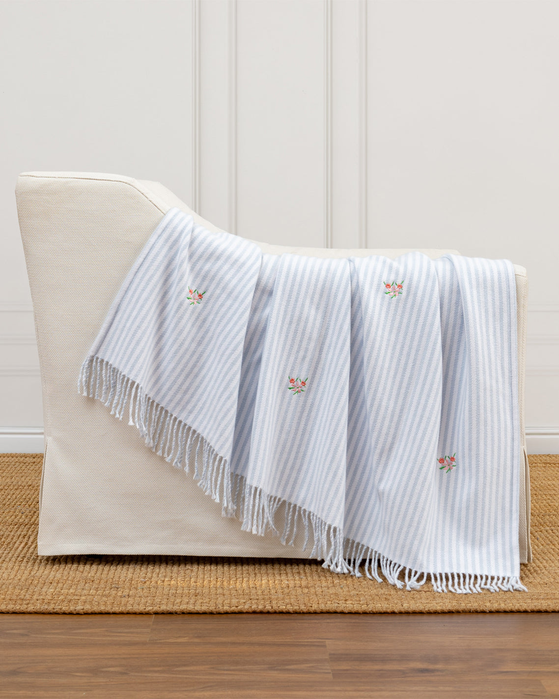 Embroidered Woven Throw | Draper James Smart Buy