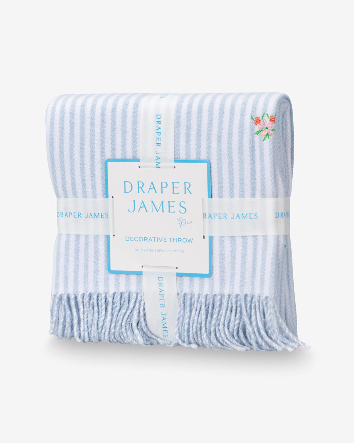 Embroidered Woven Throw | Draper James Smart Buy