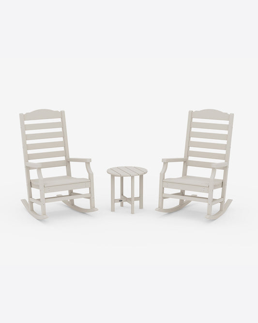 Savannah 3-Piece Rocking Chair Set in White | Draper James Top Pick
