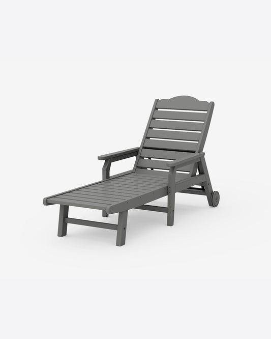 Savannah Chaise with Arms & Wheels in Gray | Draper James Recommended