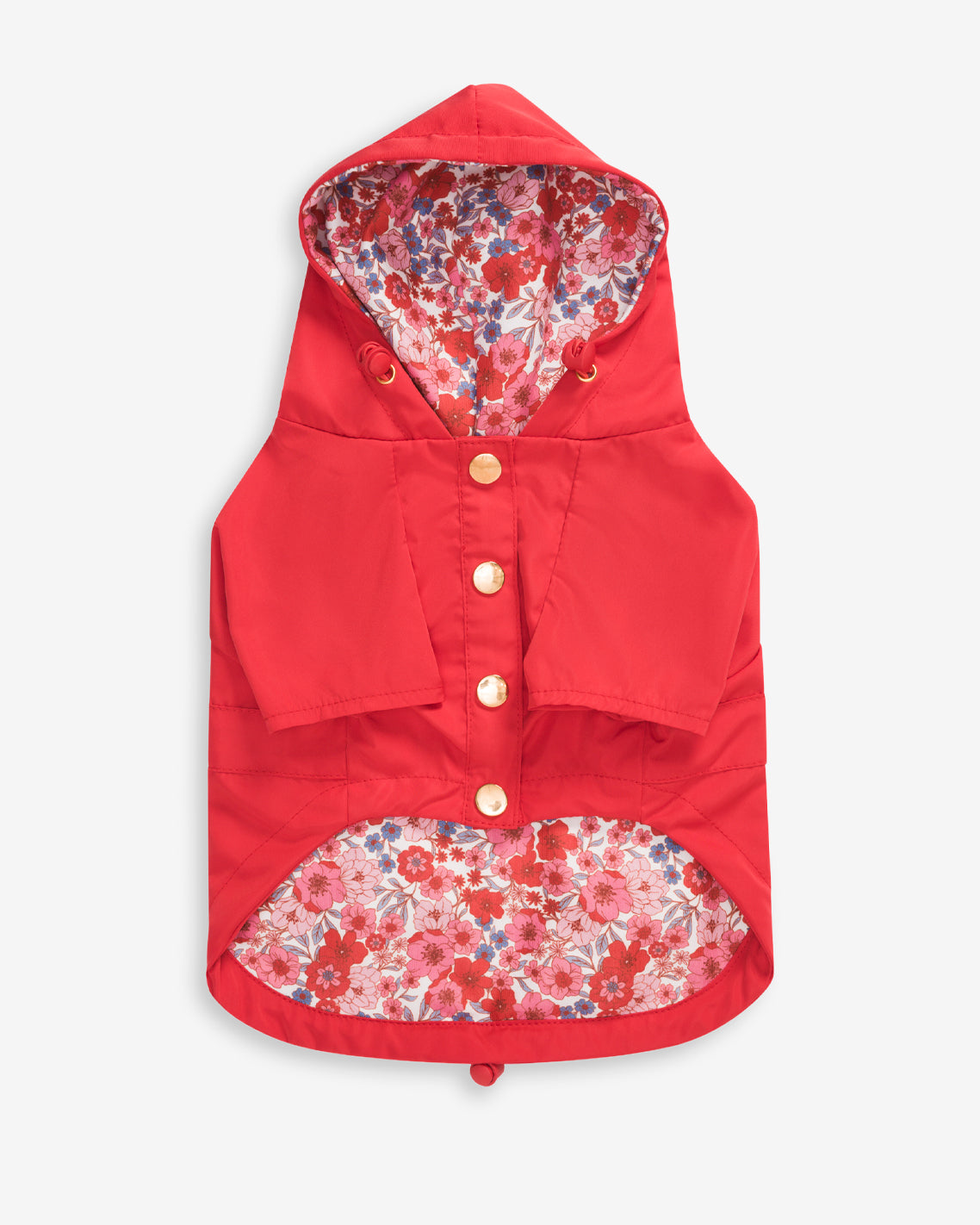 Red Hooded Pocket Jacket | Draper James Premium