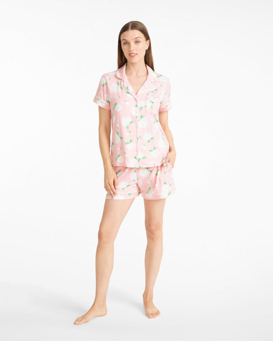 Sara Pajama Set in Hydrangeas | Draper James Featured