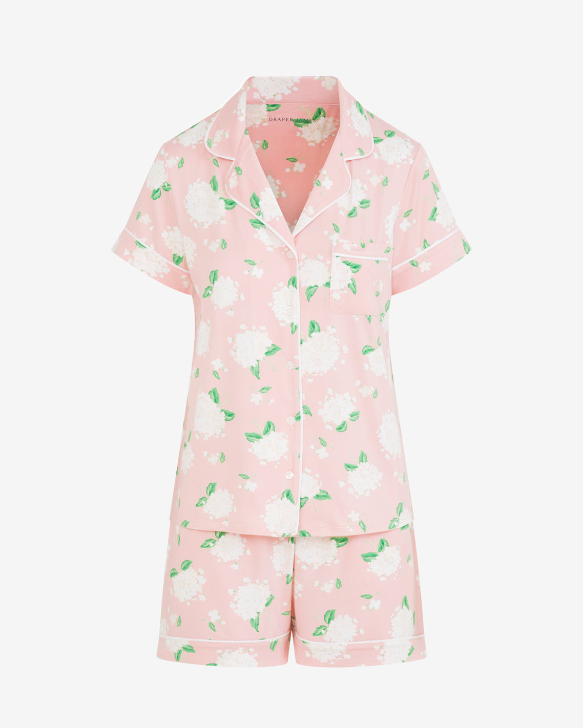 Sara Pajama Set in Hydrangeas | Draper James Featured