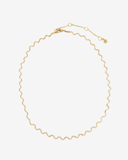 Ripple Wavy Layering Necklace | Gold | Draper James Sale