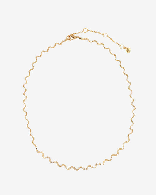 Ripple Wavy Layering Necklace | Gold | Draper James Sale