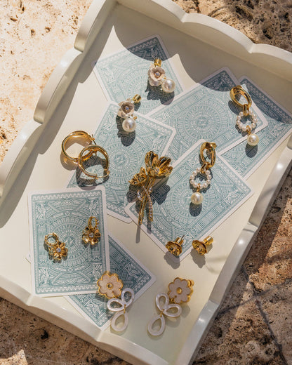Lucky Clover Hoop Earrings | Draper James New