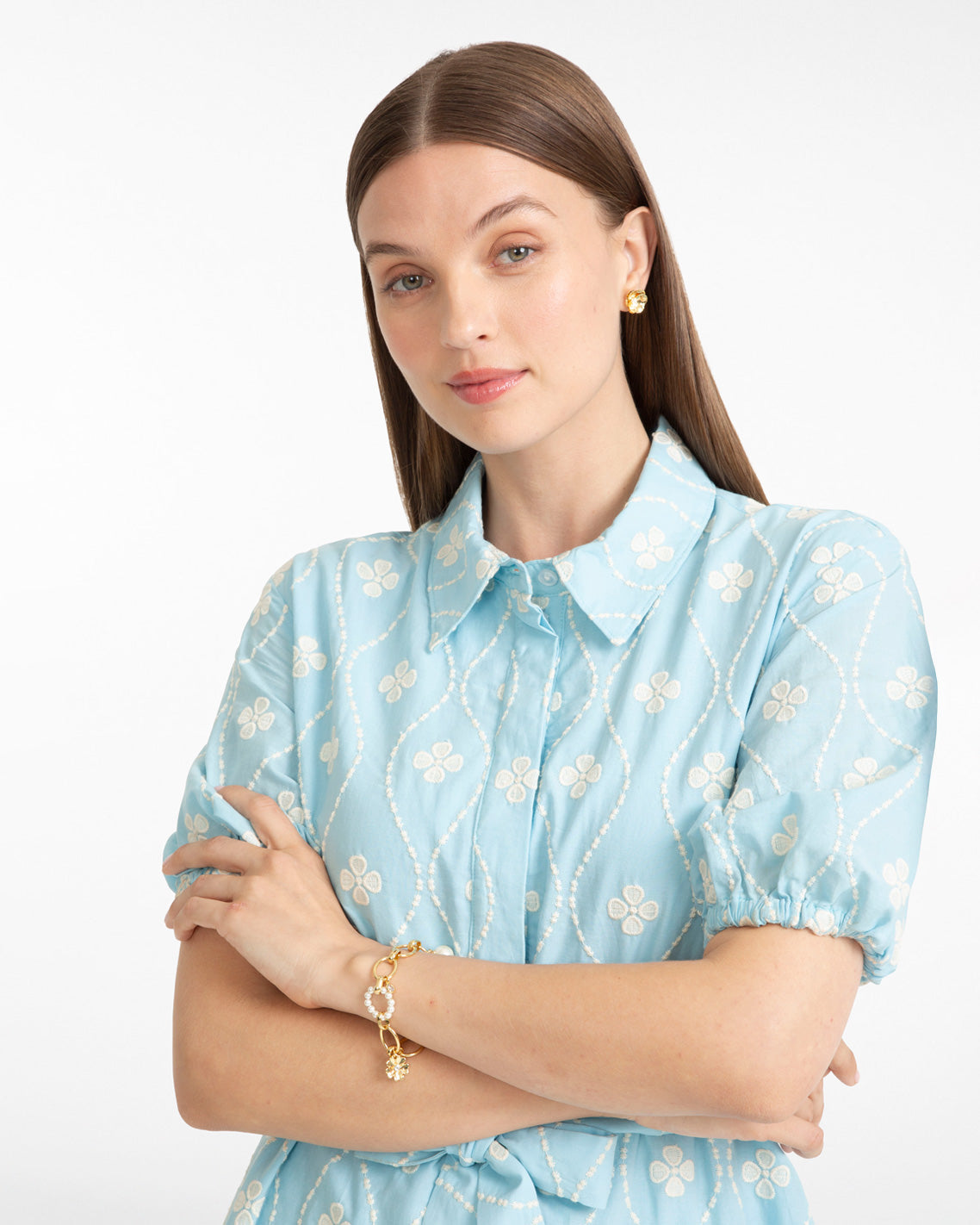 Pearl and Gold Chain Bracelet | Draper James Signature