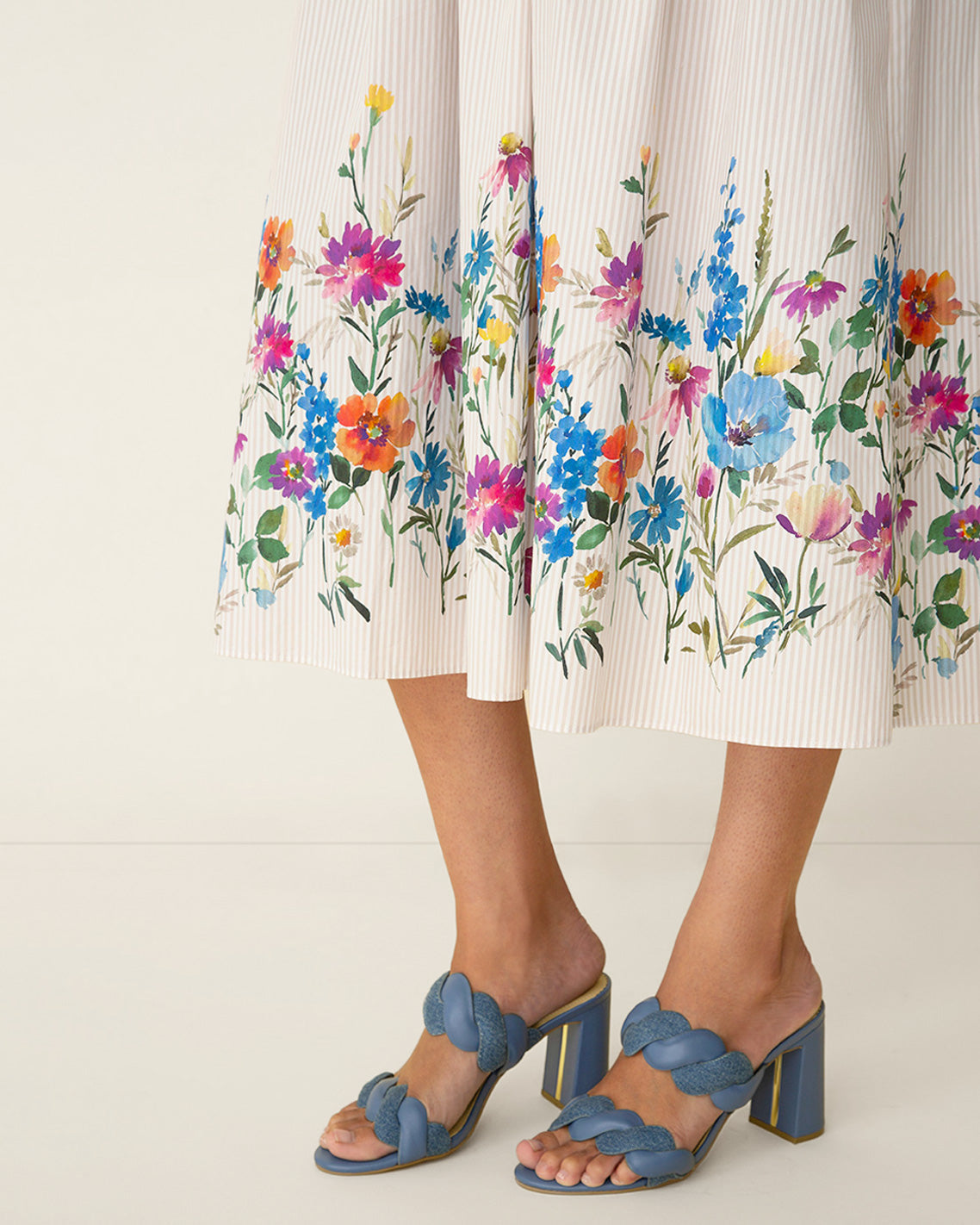 Dolly Heel Sandal in Chambray | Draper James Deals