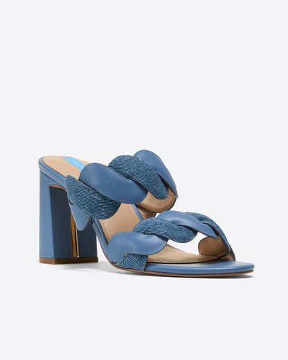 Dolly Heel Sandal in Chambray | Draper James Deals