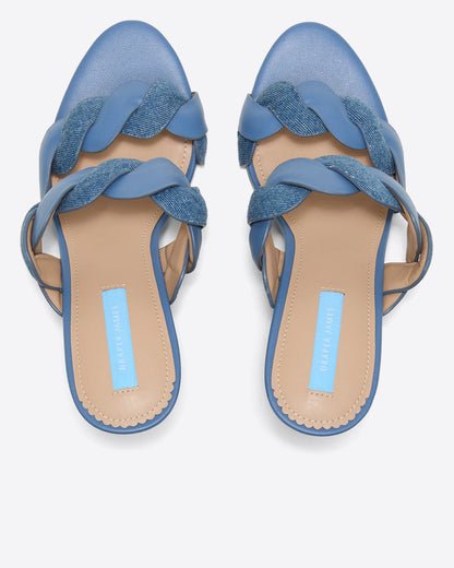 Dolly Heel Sandal in Chambray | Draper James Deals