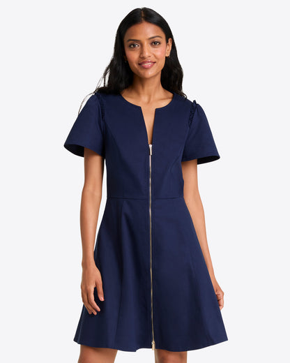 Mae Love Circle Dress in Navy | Draper James Everyday