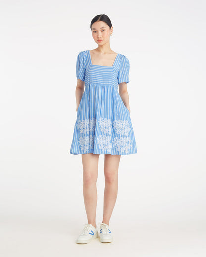 Dottie Babydoll Dress with Floral Embroidery | Draper James Great Value