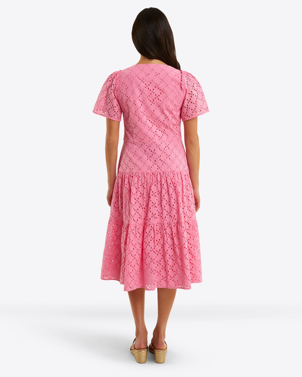 Caitlyn Midi Dress in Eyelet | Draper James Classic