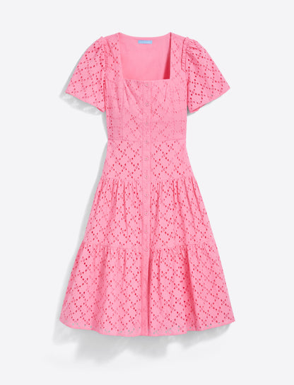 Caitlyn Midi Dress in Eyelet | Draper James Classic