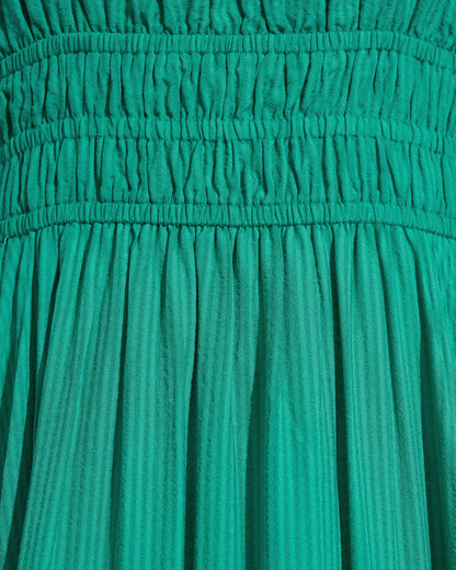 Berkeley Smocked Waist Midi Dress in Green | Draper James Best Price