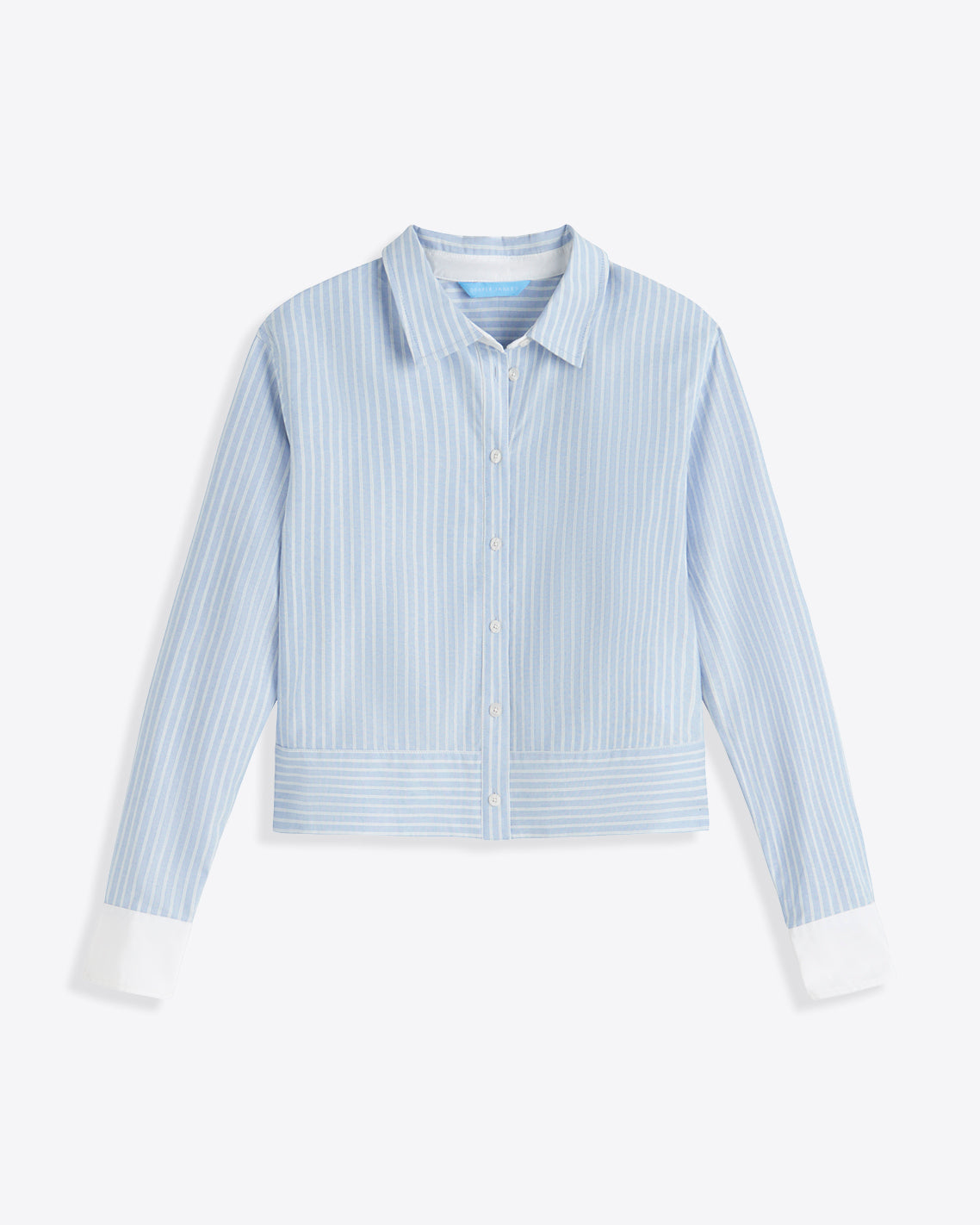Long Sleeve Cropped Button Down in Oxford Shirting | Draper James Great Value