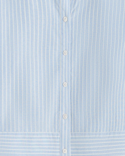 Long Sleeve Cropped Button Down in Oxford Shirting | Draper James Great Value