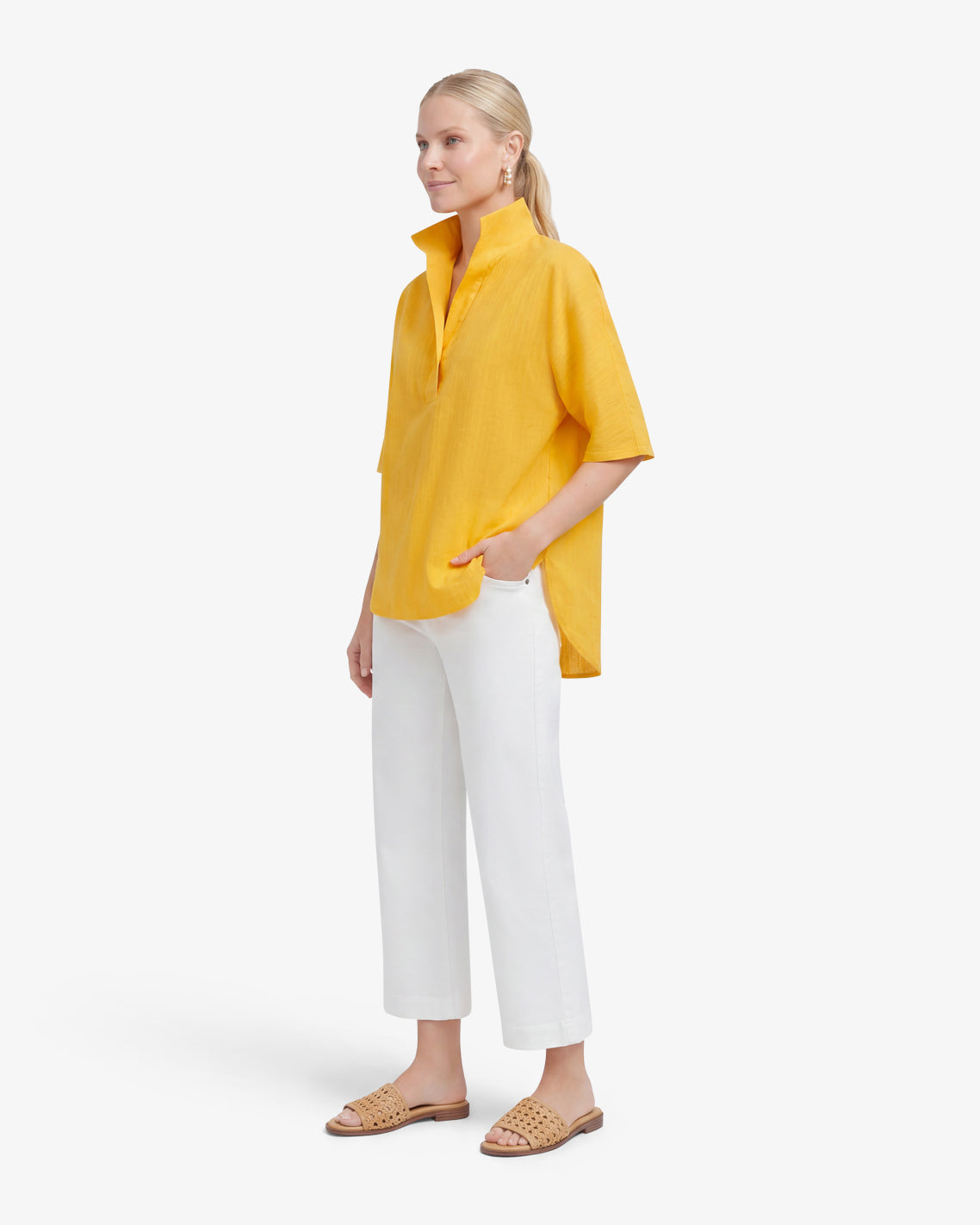 Logan Top in Cotton Dobby | Draper James Quality