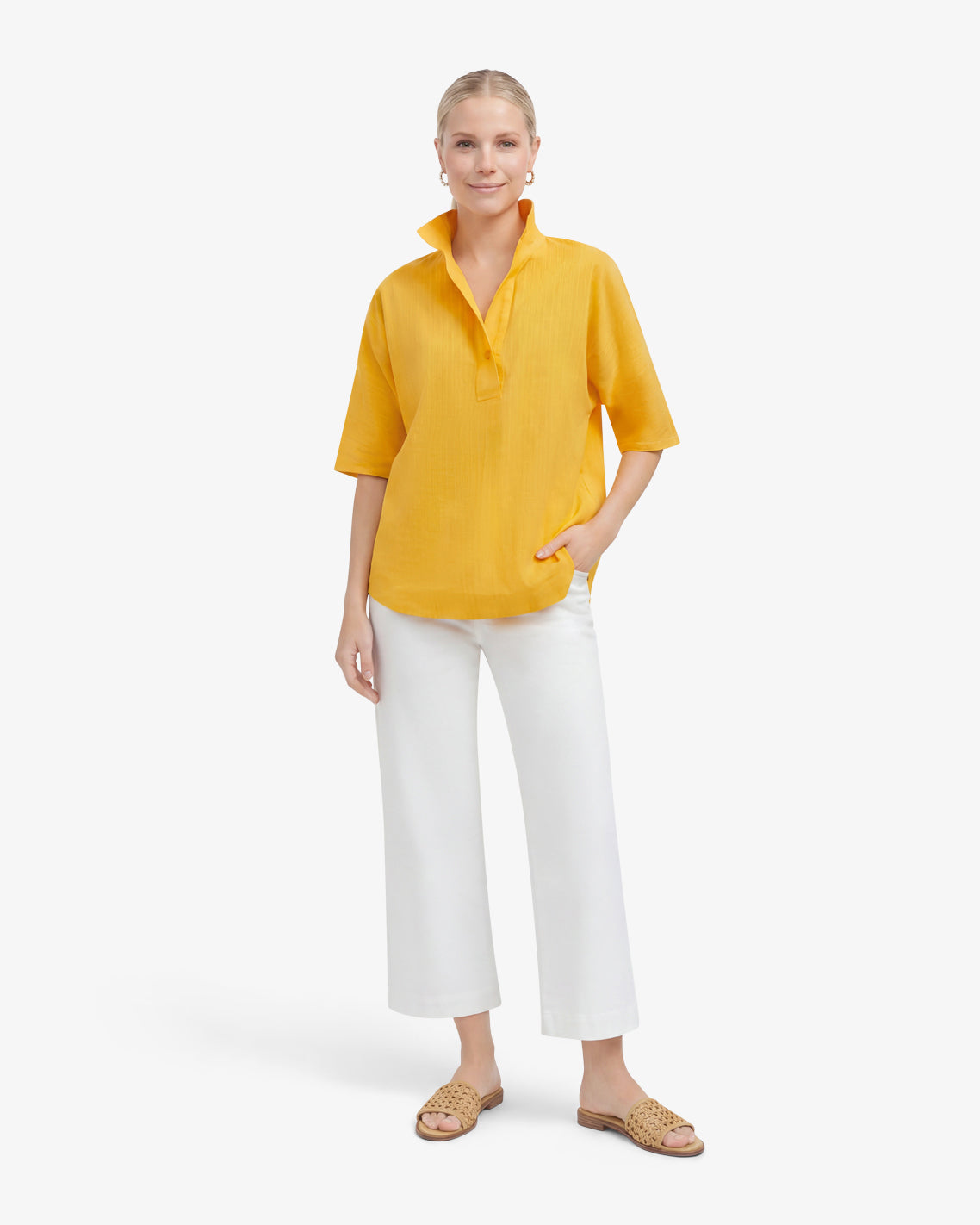 Logan Top in Cotton Dobby | Draper James Quality