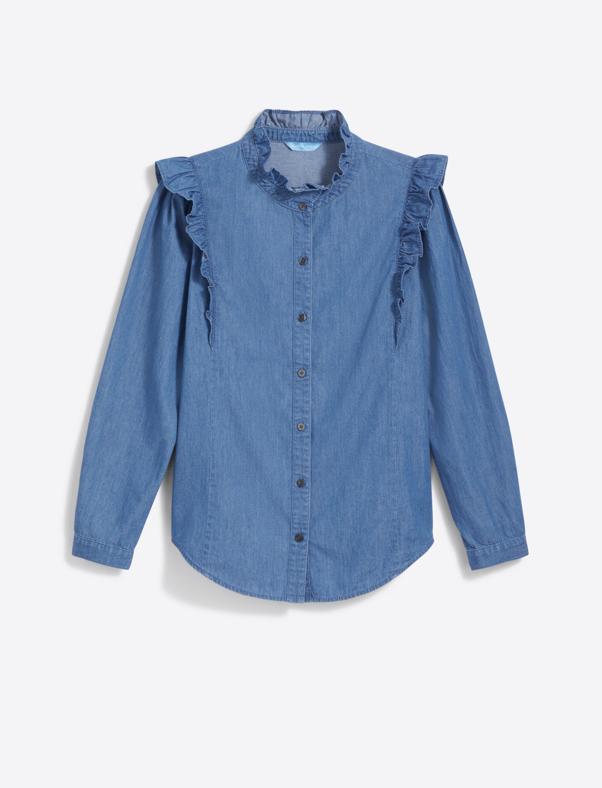 Connie Long Sleeve Top in Chambray | Draper James Great Value