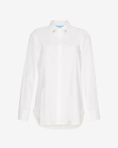 Button Down Top in White | Draper James Best Seller