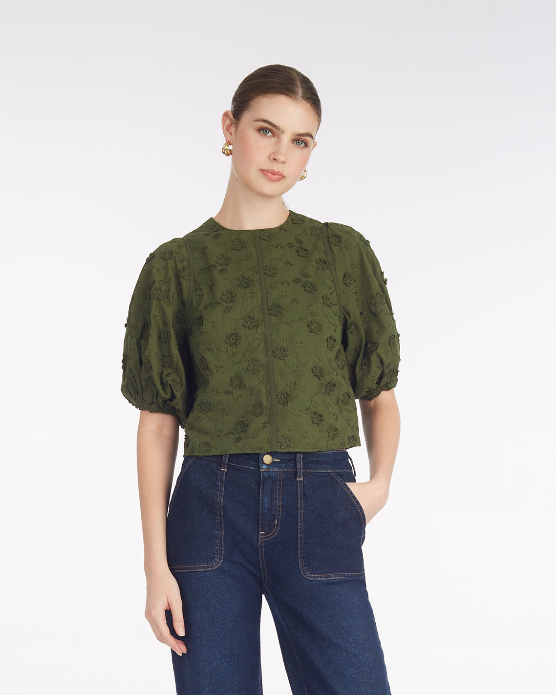 Jess Top in Embroidered Floral | Draper James Everyday