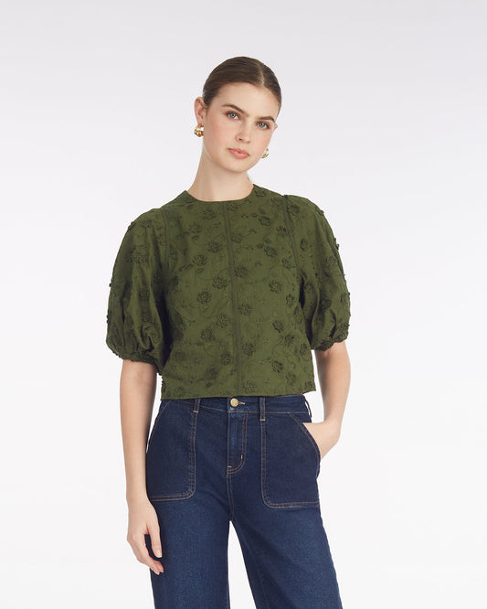 Jess Top in Embroidered Floral | Draper James Everyday
