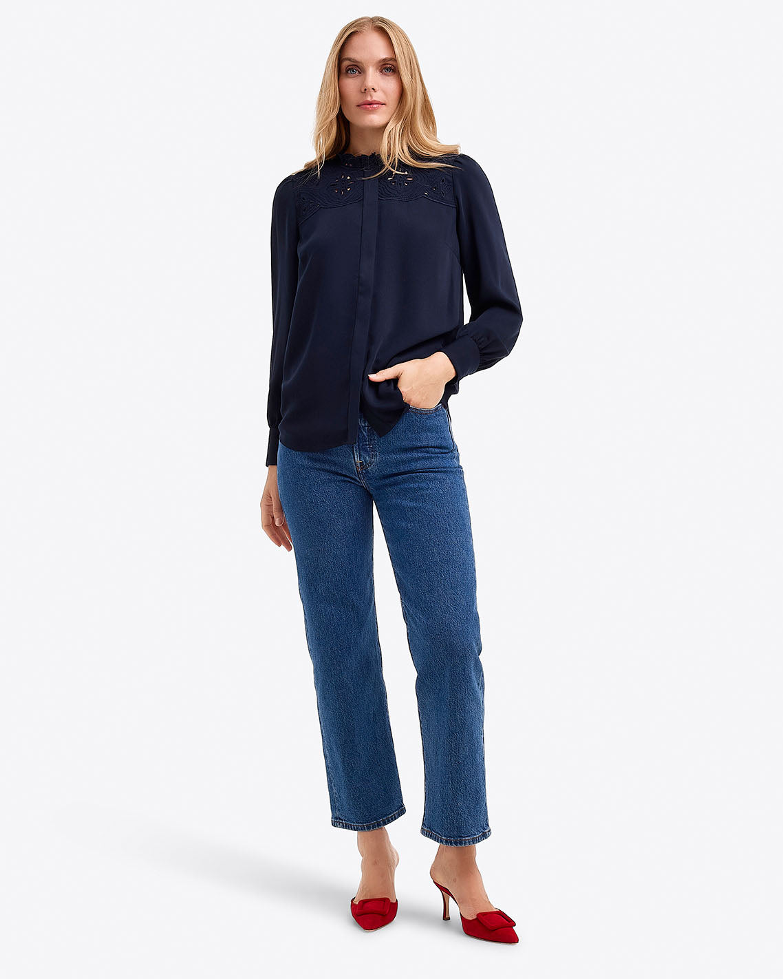 Covered Placket Button Down – Alternate Print | Draper James Recommended
