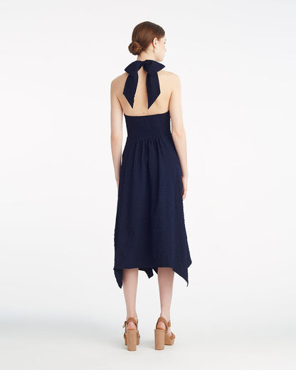 Violeta Halter Neck Dress in Seersucker | Draper James Deals