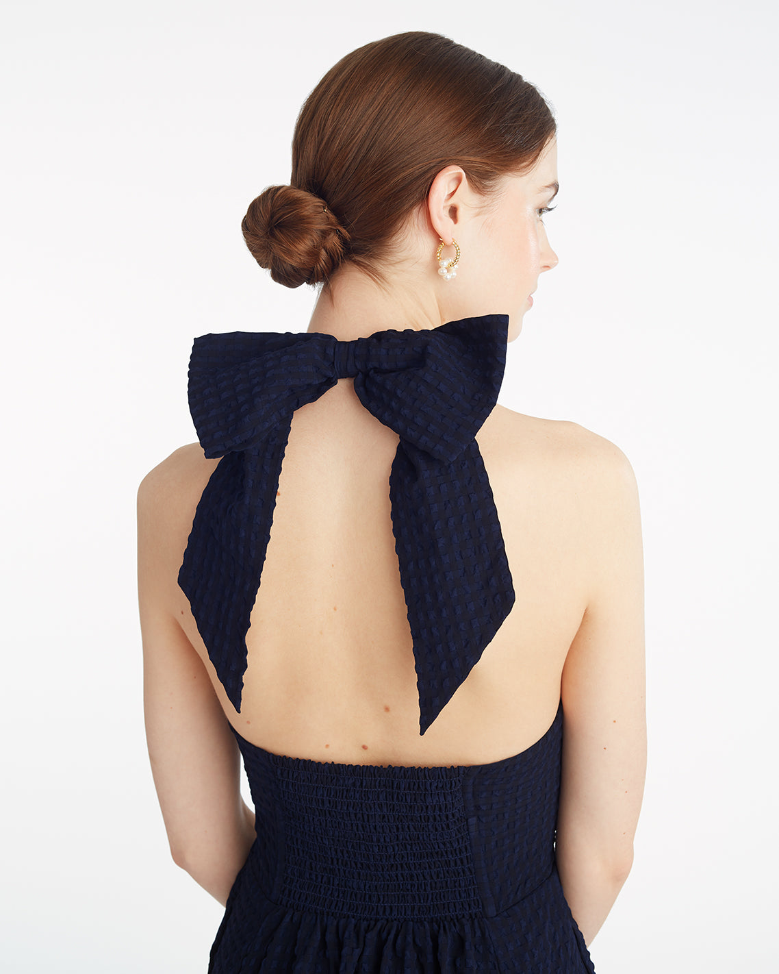 Violeta Halter Neck Dress in Seersucker | Draper James Deals