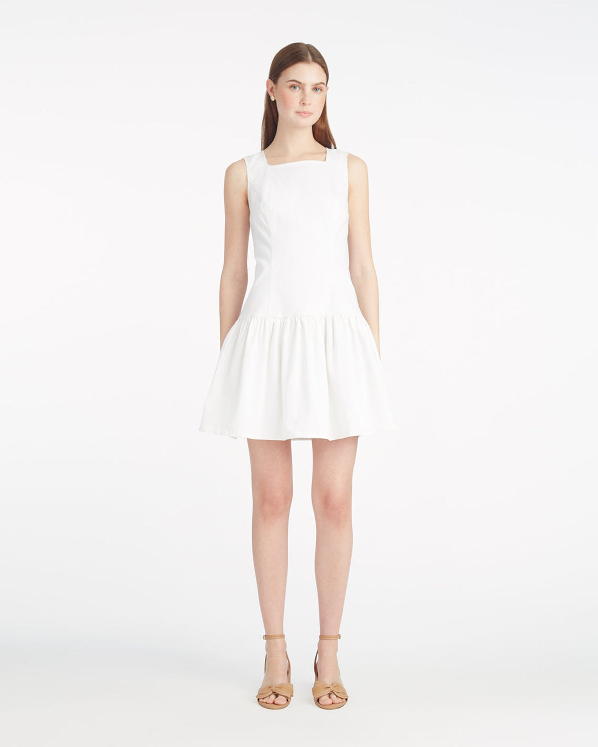 Colette Tailored Flounce Dress in Denim | Draper James Discount
