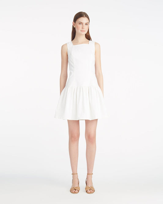 Colette Tailored Flounce Dress in Denim | Draper James Discount