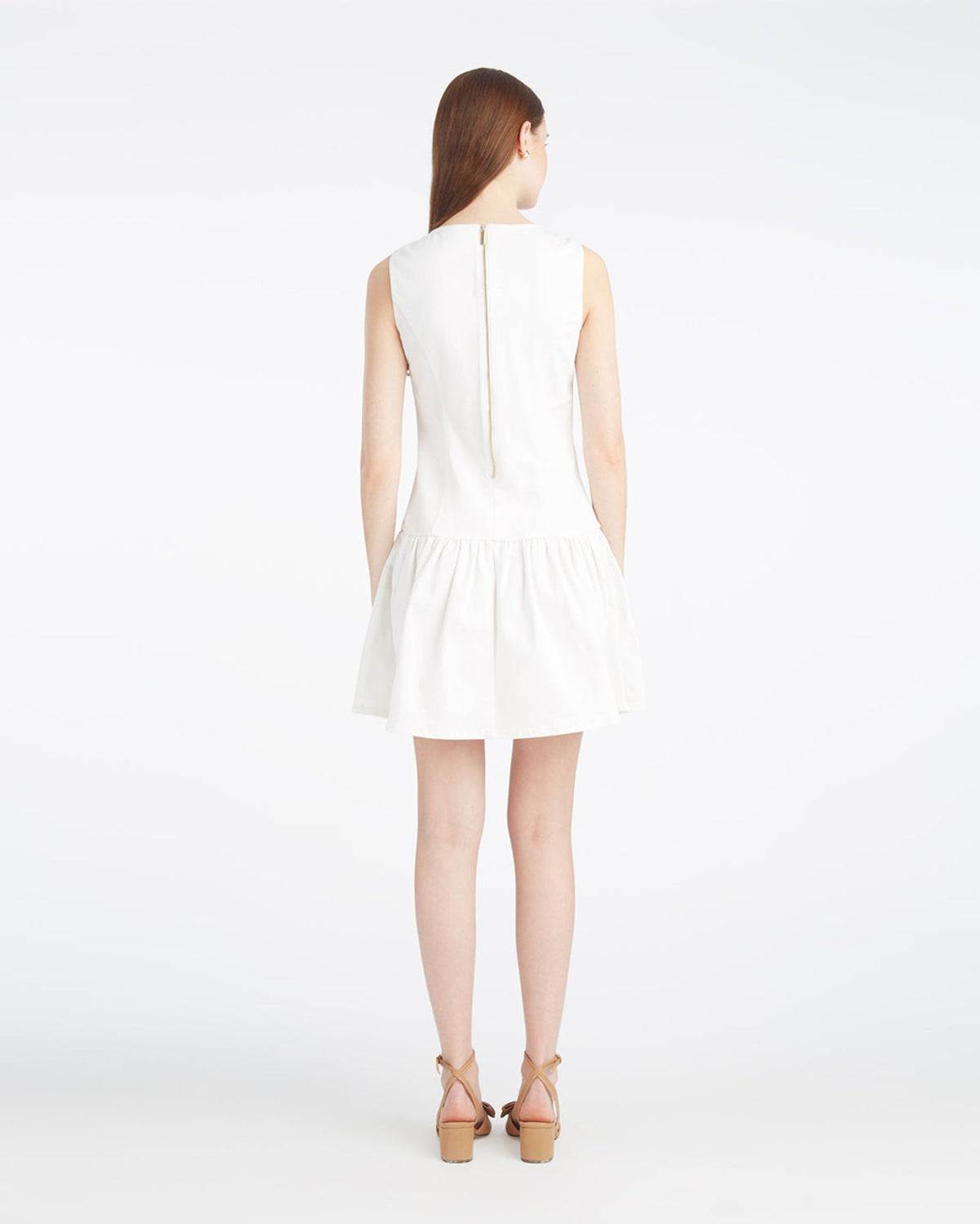 Colette Tailored Flounce Dress in Denim | Draper James Discount
