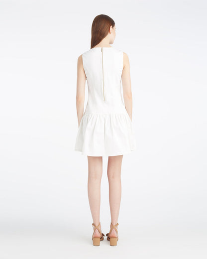 Colette Tailored Flounce Dress in Denim | Draper James Discount