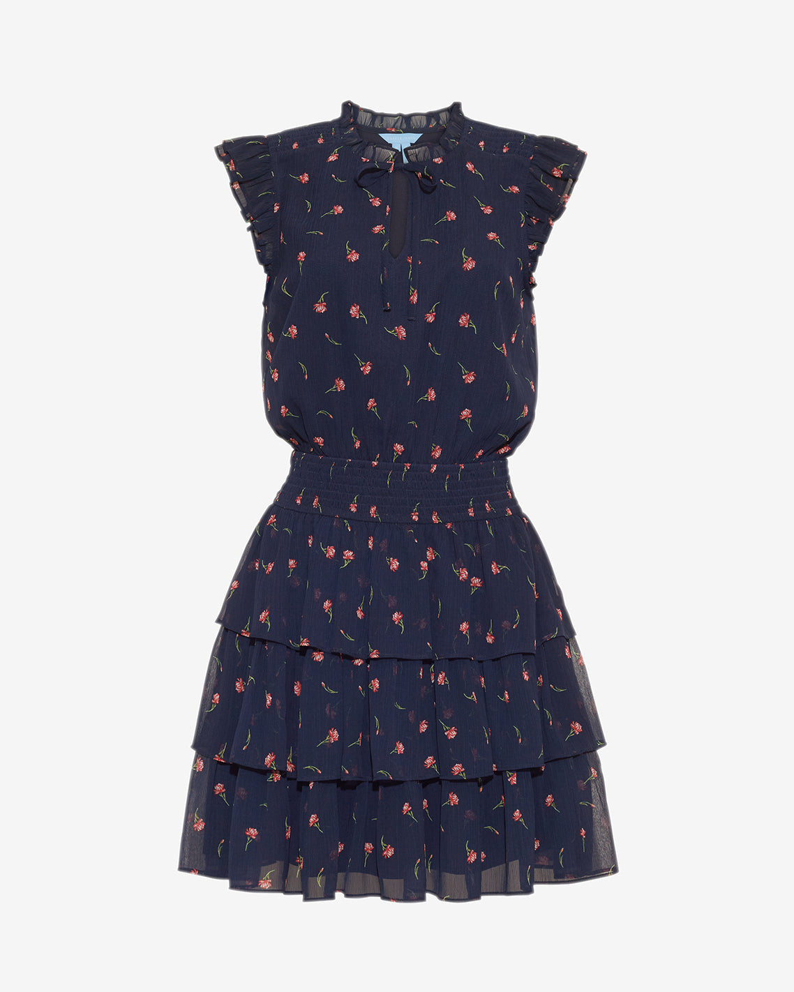 Alana Tiered Dress in Ditsy Autumn Flowers | Draper James Classic