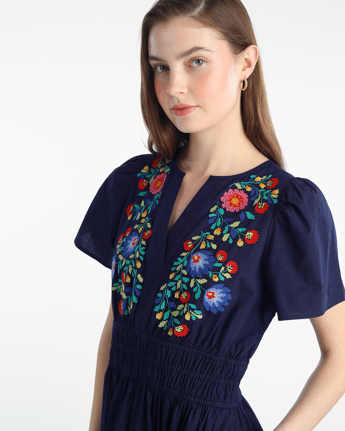 Wilson Mini Dress with Floral Embroidery | Draper James Deals