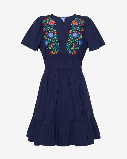Wilson Mini Dress with Floral Embroidery | Draper James Deals