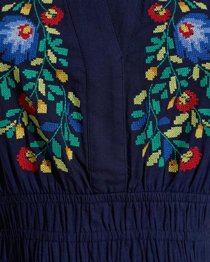 Wilson Mini Dress with Floral Embroidery | Draper James Deals