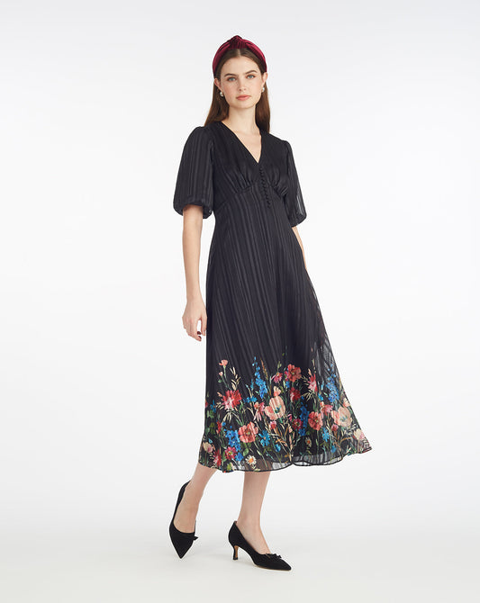 Maisy Midi Dress in Moonlit Blooms | Draper James Value