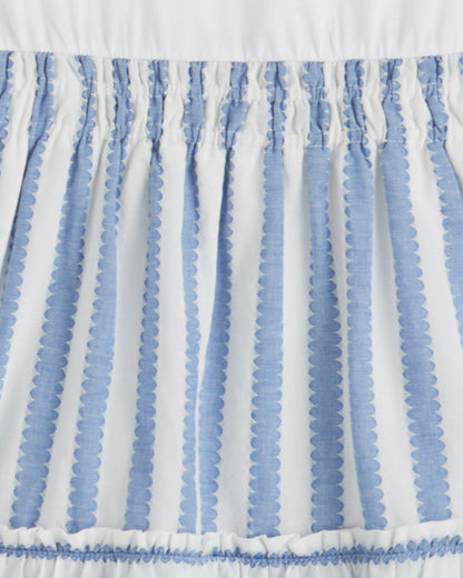 Arden Mixed Media Shirtdress in Wave Stripe | Draper James Classic