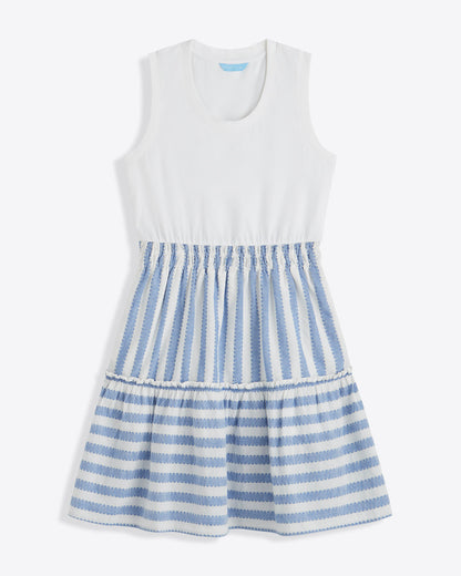 Arden Mixed Media Shirtdress in Wave Stripe | Draper James Classic