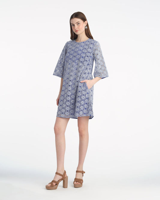 Carolyn Bell Sleeve Mini Dress in Daisy Lace | Draper James Latest