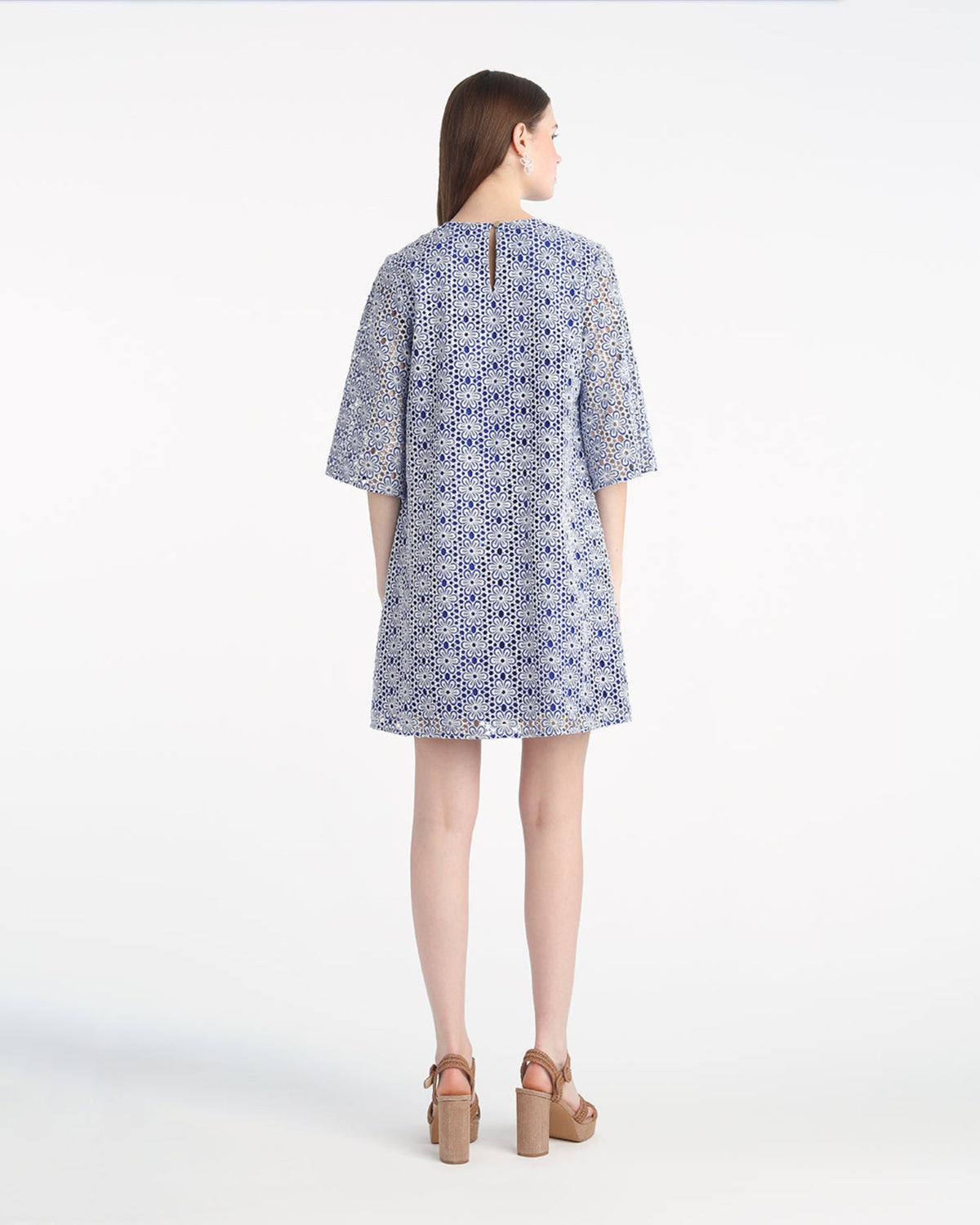 Carolyn Bell Sleeve Mini Dress in Daisy Lace | Draper James Latest