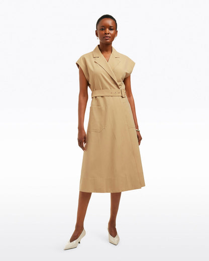 Tatum Midi Shirtdress in Croissant | Draper James Deals