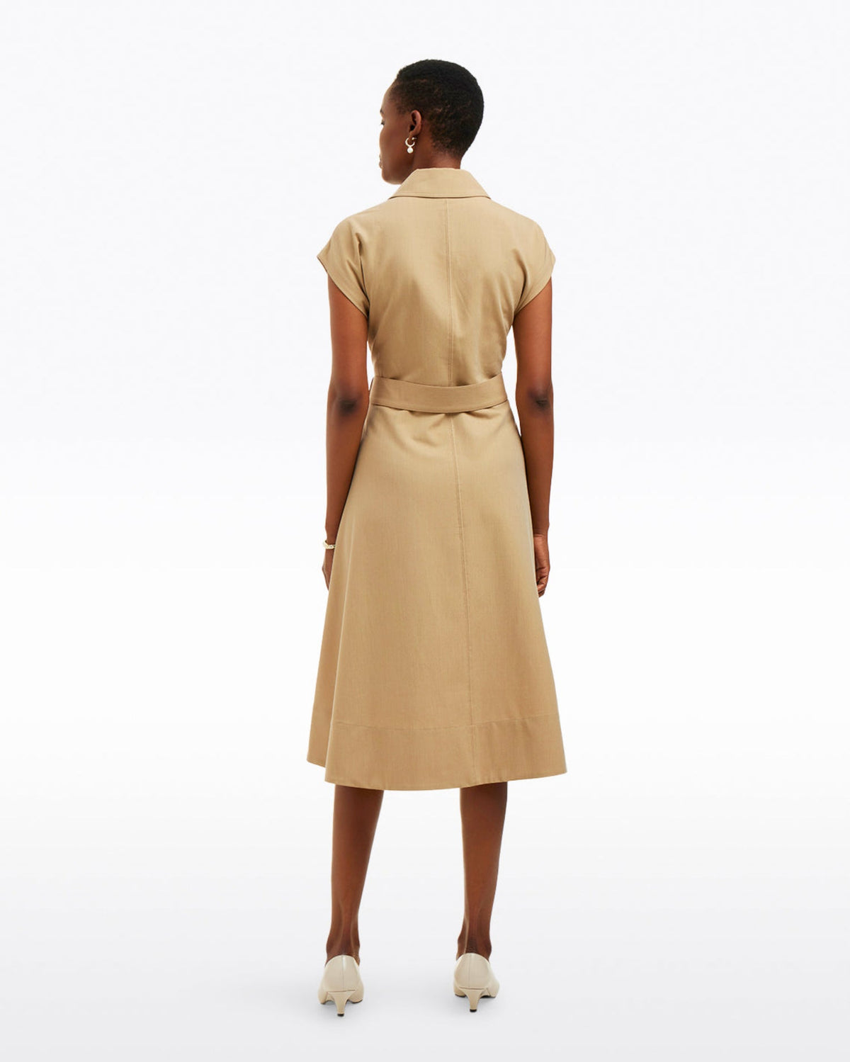 Tatum Midi Shirtdress in Croissant | Draper James Deals