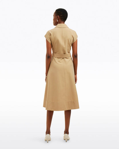 Tatum Midi Shirtdress in Croissant | Draper James Deals