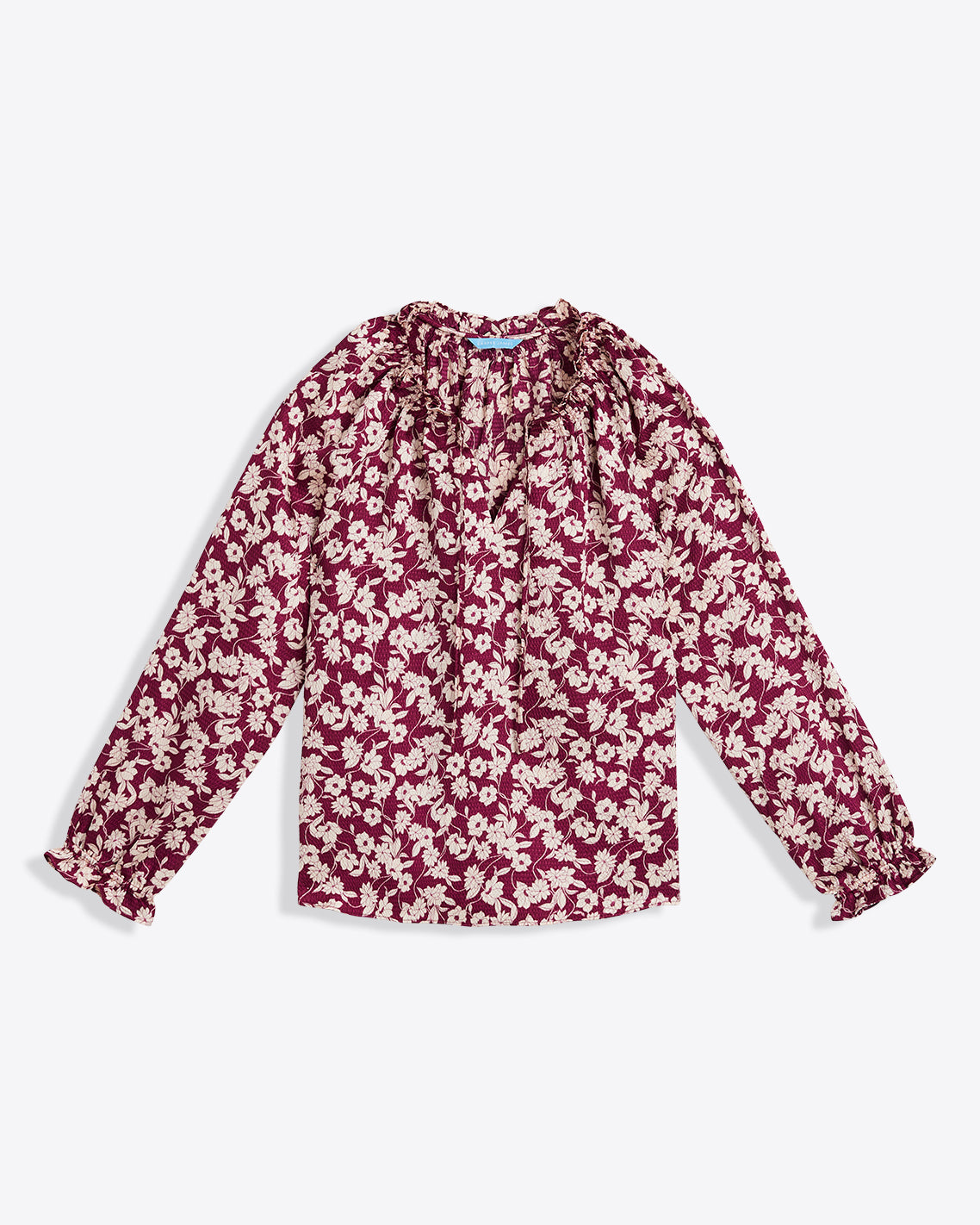 Long Sleeve Top in Hammered Satin | Draper James Exclusive