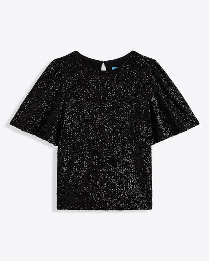 Flutter Sleeve Top in Sequins | Draper James Classic