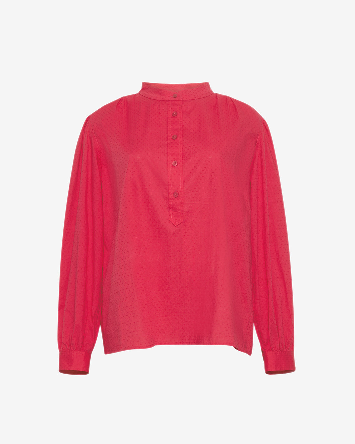 Pleated Button Down in Cotton Dobby in Love Potion | Draper James Best Seller